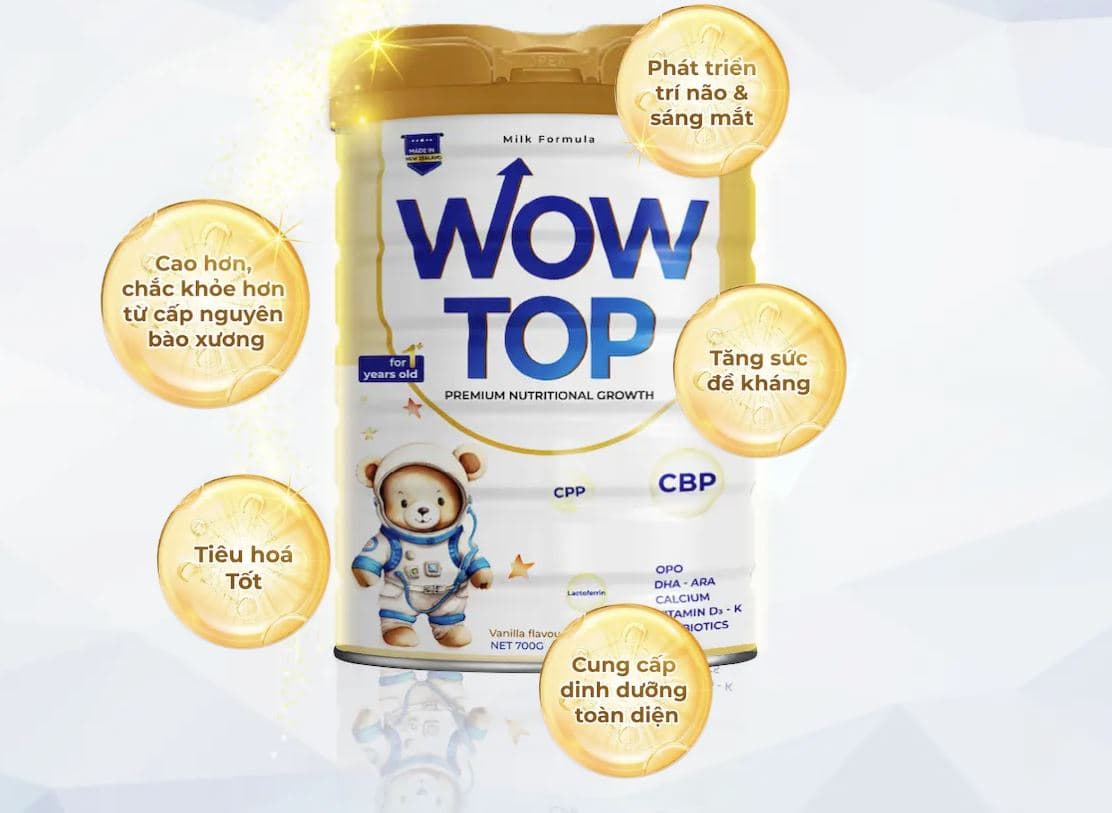 WOWTOP lừa đảo? Thực hư chất lượng dòng sữa tăng chiều cao này như thế nào?